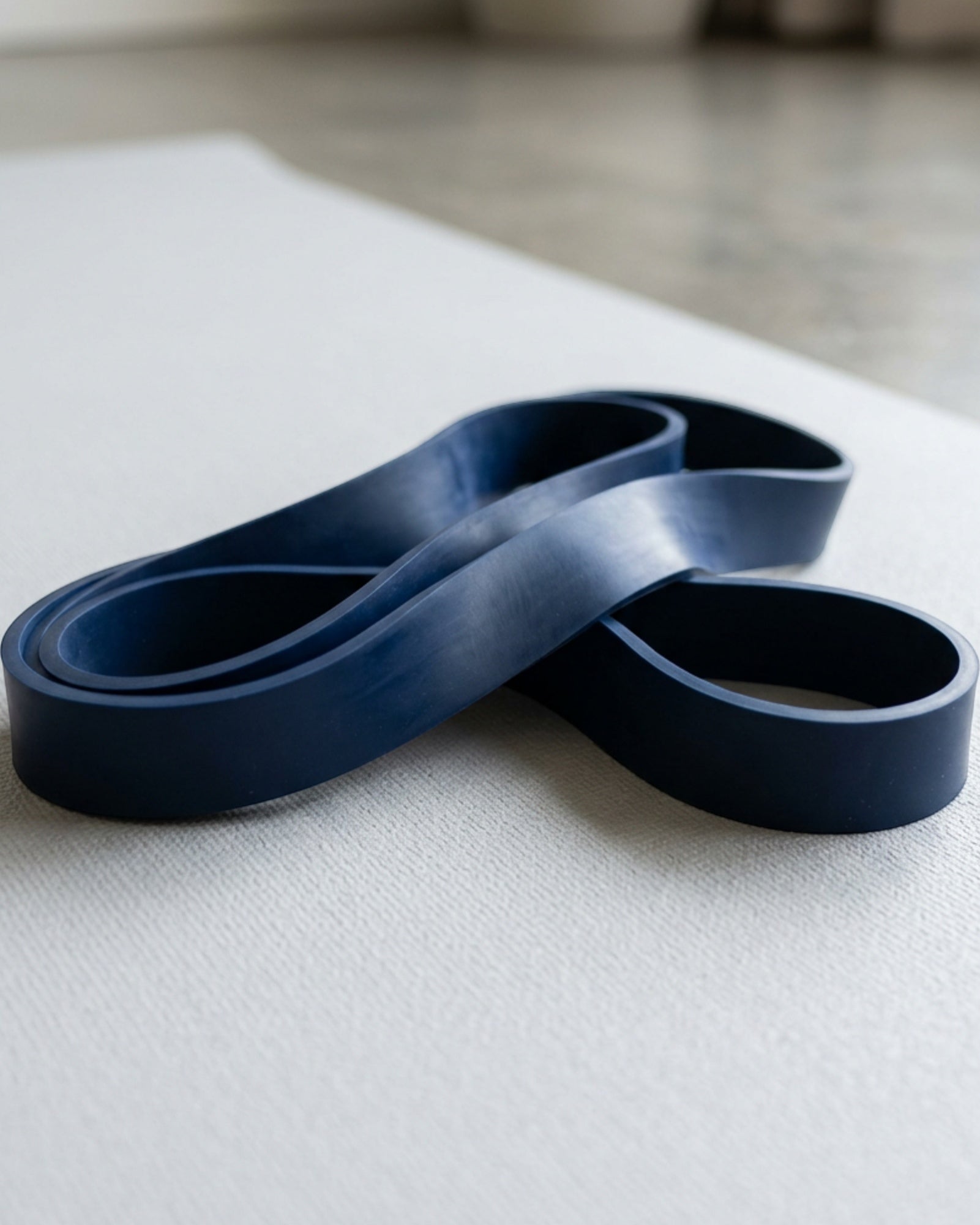 Novanes Broadloop Latex Power Band 41 in Navy 1.25 in Wide - Lifestyle view