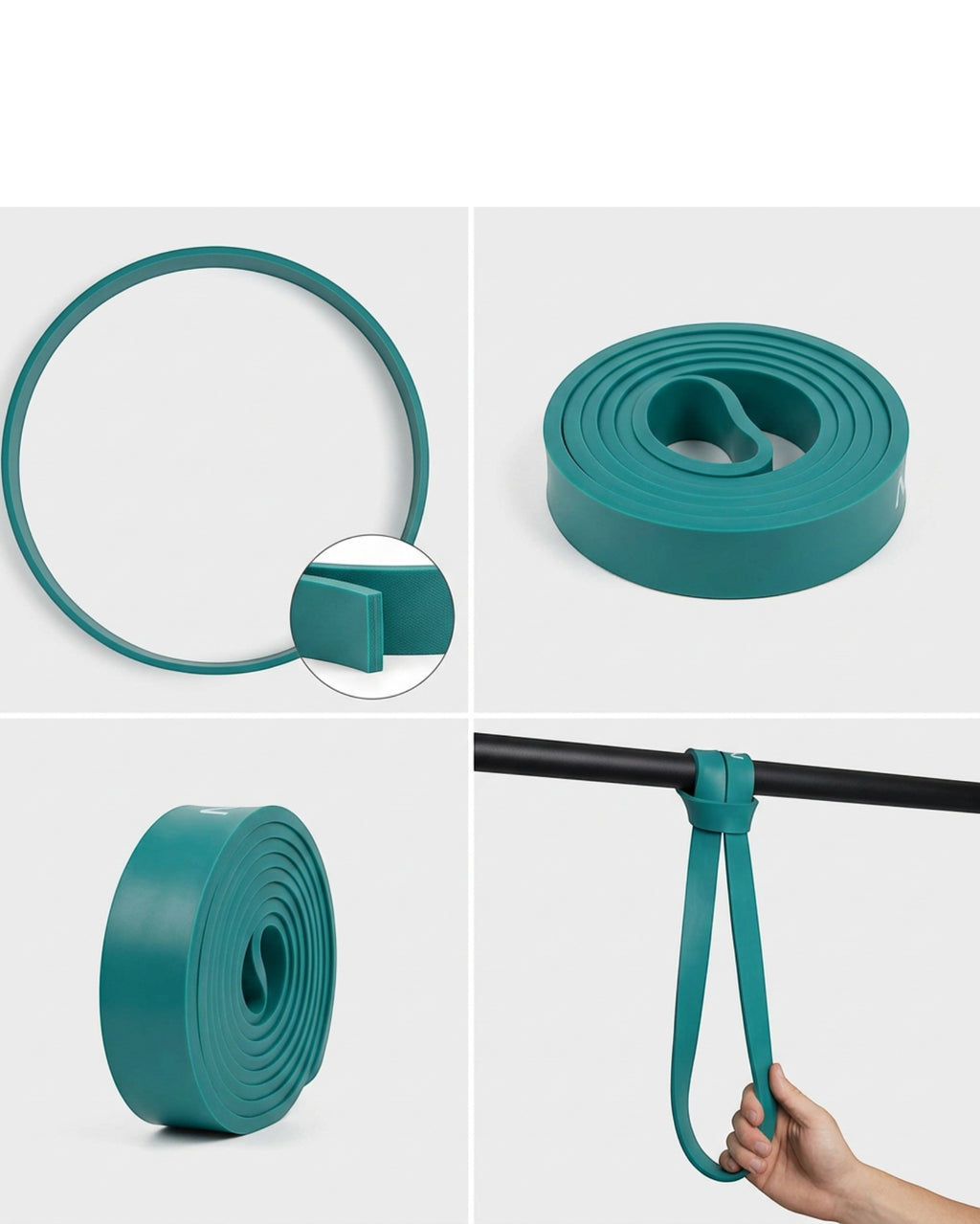 Novanes Heavy Latex Pull Up Assist Band Teal 41 in