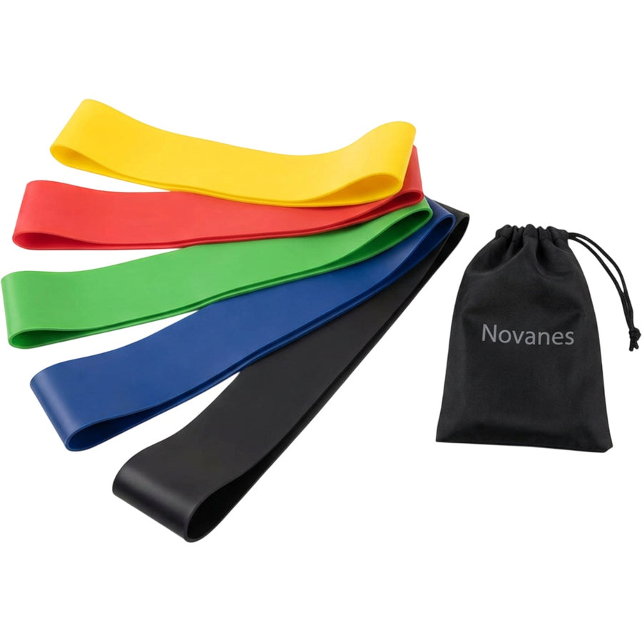 Novanes Latex Resistance Loop Bands 5 Level Set