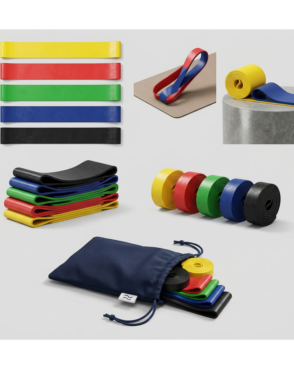 Novanes Latex Resistance Loop Bands 5 Level Set