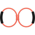 Novanes Twinarc Figure-8 Latex Resistance Band 16 in Coral Black - Product view