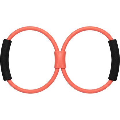 Novanes Twinarc Figure-8 Latex Resistance Band 16 in Coral Black - Product view